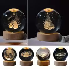 CrystalGlow™ LED Night Lamp