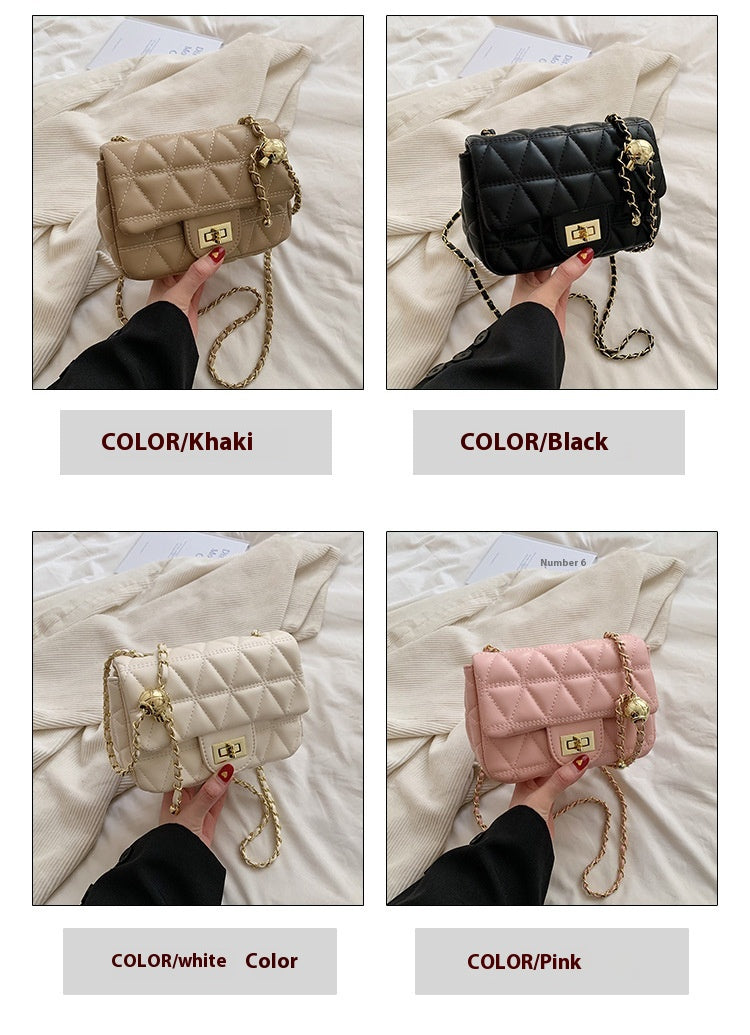 Diamond Pattern Chain Bag