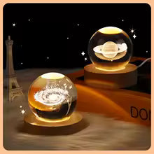 CrystalGlow™ LED Night Lamp